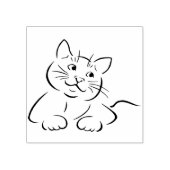 poster voor kattenkunst rubberstempel (Afrduk)