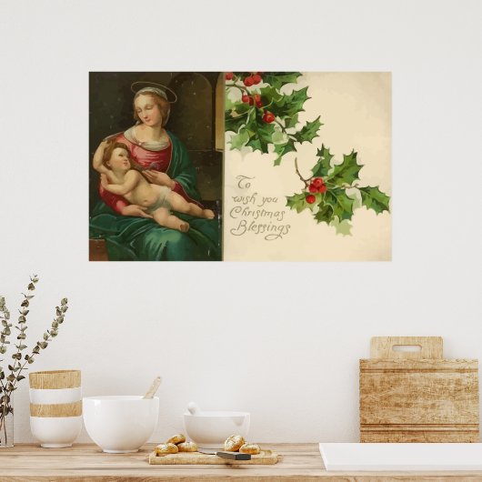 Poster voor  kerstavond met kerstavond (Keuken)