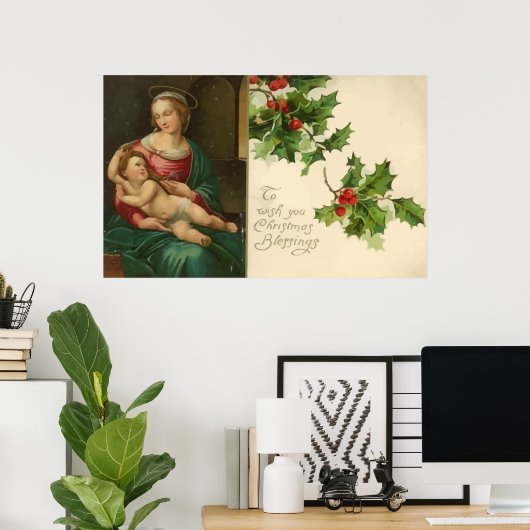 Poster voor  kerstavond met kerstavond (Thuiskantoor)