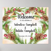 Poster voor kerstcadeaubruiloft (Voorkant)