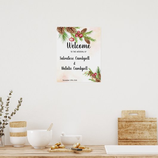 Poster voor kerstcadeaubruiloft (Keuken)