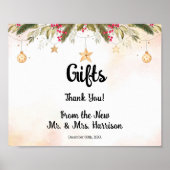 Poster voor kerstcadeaus Vrijgezellenfeest bruilof (Voorkant)