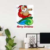 Poster voor kerstfeestdagen in Santa Merry (Thuiskantoor)