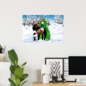 Poster voor kerstmis met Kind (Thuiskantoor)