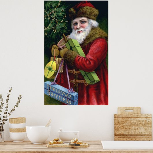  Poster voor kerstmis van de Oude Wereld (Keuken)