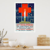 Poster voor kerstrecruitering door het Rode Kruis  (Keuken)