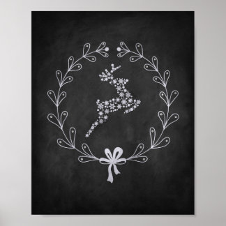 Poster voor kerstrendieren