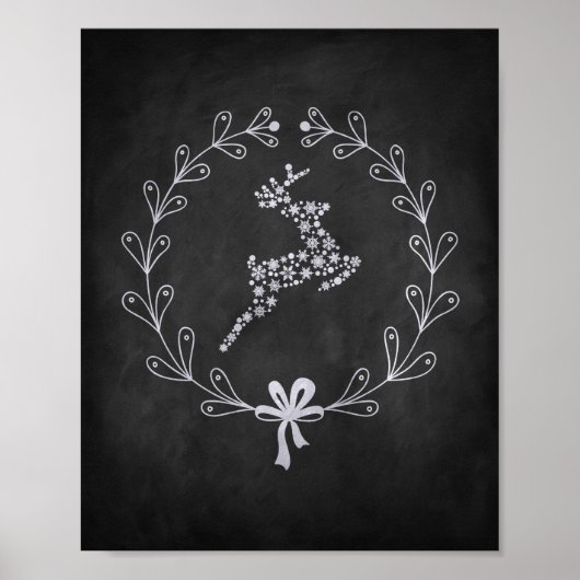 Poster voor kerstrendieren (Voorkant)