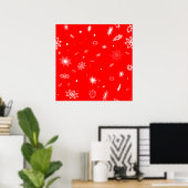 Poster voor kerstsnowflake (Thuiskantoor)