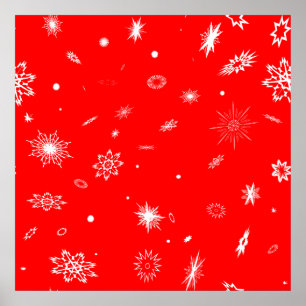Poster voor kerstsnowflake