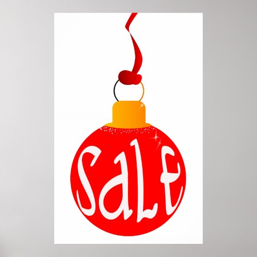 Poster voor kerstverkoop. (Voorkant)