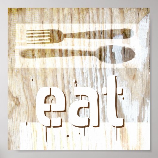 poster voor keuken rustige chemisch typografie (Voorkant)