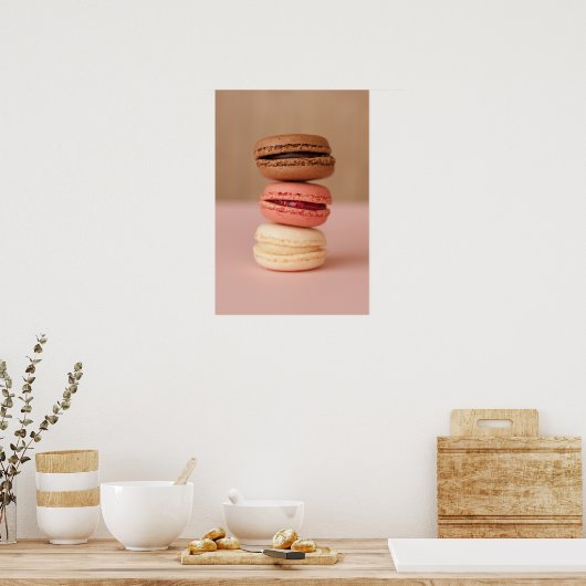 Poster voor keukengebruik van Macaroons (Keuken)