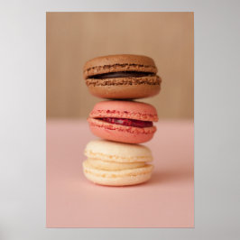 Poster voor keukengebruik van Macaroons