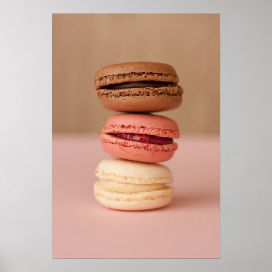 Poster voor keukengebruik van Macaroons (Voorkant)