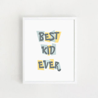 Poster voor kinderen met een quote "Beste kind ooi