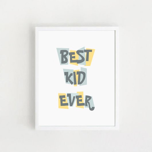 Poster voor kinderen met een quote "Beste kind ooi