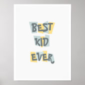 Poster voor kinderen met een quote "Beste kind ooi (Voorkant)
