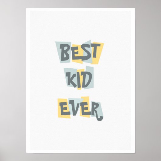 Poster voor kinderen met een quote "Beste kind ooi (Voorkant)