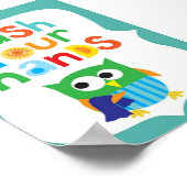 Poster voor kinderen - Was uw handen (Hoek)