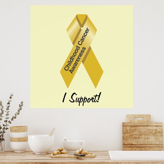 Poster voor kinderkanker (Keuken)