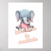 Poster voor kinderMeditatie Kunstruimte Decor