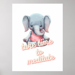 Poster voor kinderMeditatie Kunstruimte Decor