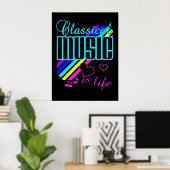 Poster voor klassieke muziek (Thuiskantoor)