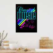 Poster voor klassieke muziek (Keuken)
