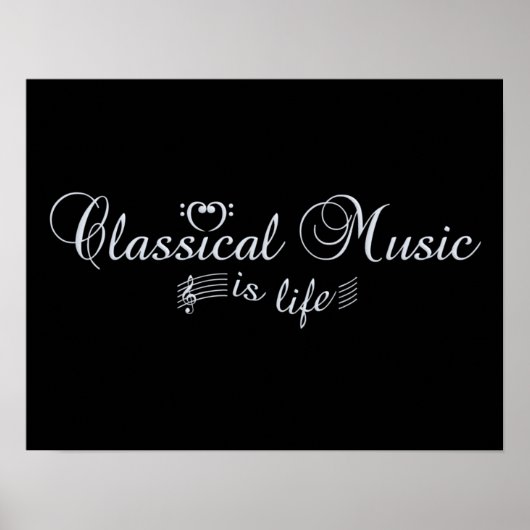 Poster voor klassieke muziek (Voorkant)