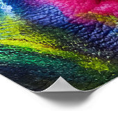 poster voor kleurloopregenboogverfmaskerportret (Hoek)