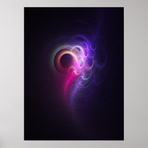 poster voor kleurrijke chaos
