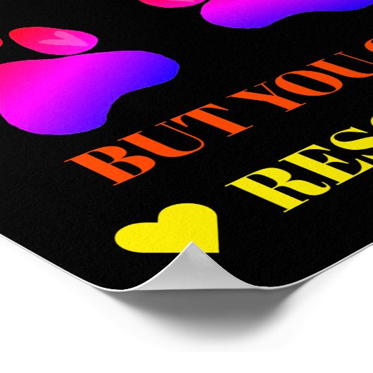 Poster voor kleurrijke dierenredding en huisdieren (Hoek)