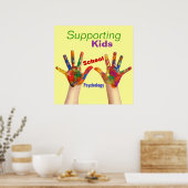 Poster voor kleurrijke schoolpsychologie (Keuken)