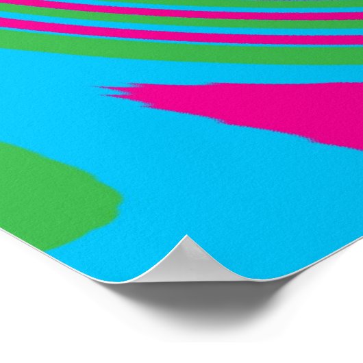 Poster voor kleurrijke wielafdruk (Hoek)