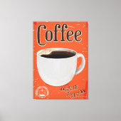 Poster voor  koffie canvas afdruk (Voorkant)