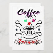 poster voor koffieverjaardag kaart (Voorkant / Achterkant)