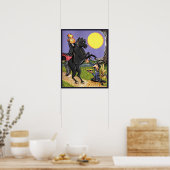 Poster voor kraanvogel met kraanvogel, zonder kop (Keuken)