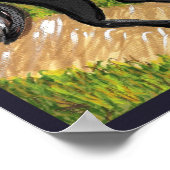 Poster voor kraanvogel met kraanvogel, zonder kop (Hoek)