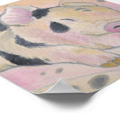 poster voor kunstdrukkunst baby (Hoek)