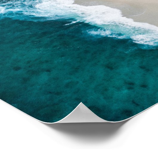 Poster voor kuststrand (Hoek)