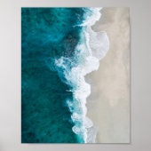 Poster voor kuststrand (Voorkant)