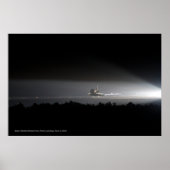 Poster voor laatste landing van Space Shuttle Ende (Voorkant)