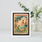 Poster voor "Le Miroir" in de Folies-Bergere, een  Briefkaart (Staand voorkant)