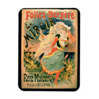 Poster voor "Le Miroir" in de Folies-Bergere, een
