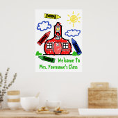 Poster voor leerlingenklaslokaal - Schoolhouse & C (Keuken)