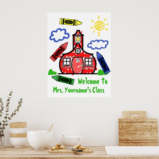 Poster voor leerlingenklaslokaal - Schoolhouse & C (Keuken)