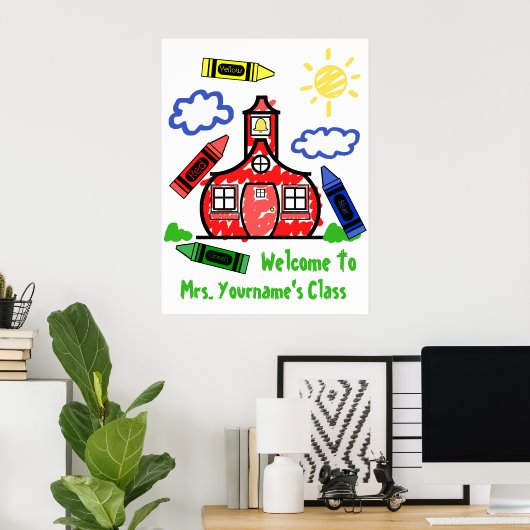 Poster voor leerlingenklaslokaal - Schoolhouse & C (Thuiskantoor)