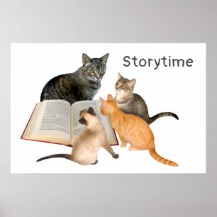 Poster voor leesboek katten