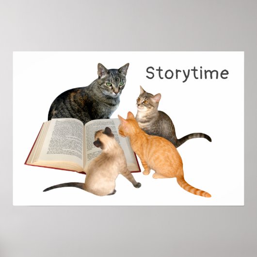 Poster voor leesboek katten (Voorkant)